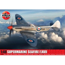Airfix Model Set - A06102A Supermarine Seafire F.XVII Model Building Kit - Plastic Model Plane Kits for Adults & Children 8+, Set Includes Sprues & Decals -1:48 Scale Model