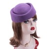 Lawliet Wool Felt Fascinator Wedding Hat Pillbox Hat for Women