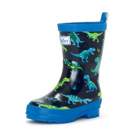 Hatley Boy's Rain Boot, Sharptooth Rex, 9 Little Kid