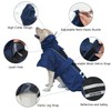 MAMORE Waterproof Dog Raincoat, Lightweight Rain Jacket with Reflective Strip,