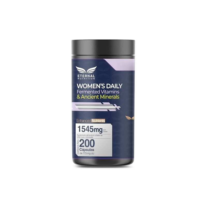 Eternal Nutrition Women Daily Multivitamínico Mujer 200 Cápsulas Vitaminas Minerales