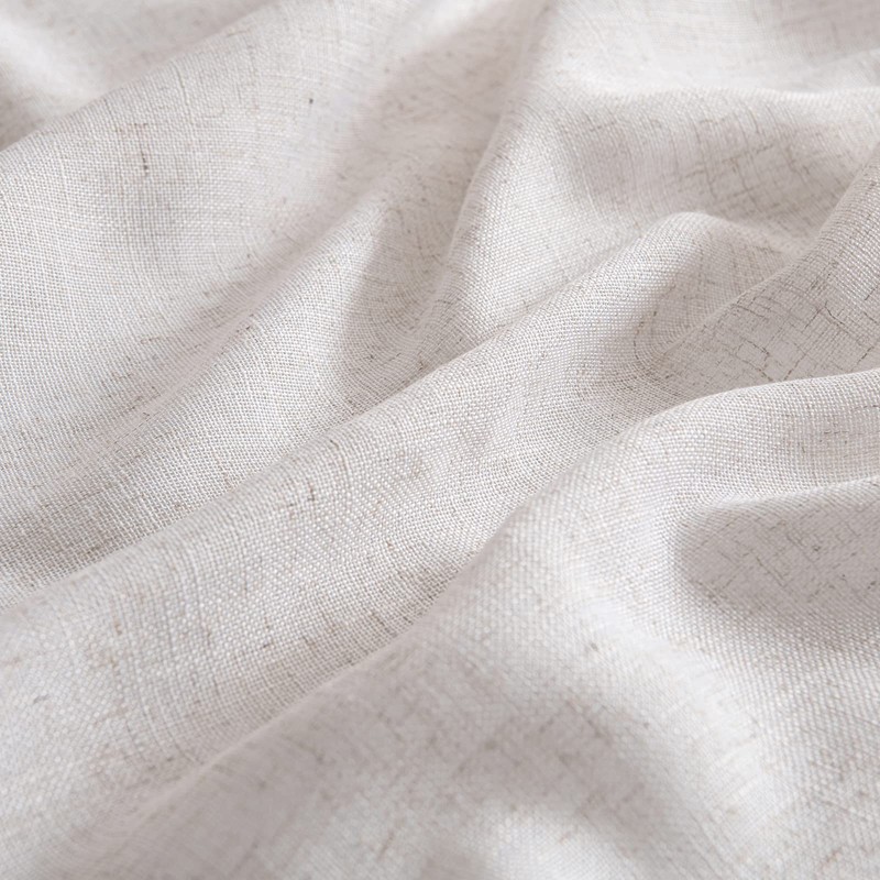 MIULEE - Cortinas de lino blanco de 45 pulgadas de