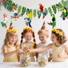 Tropical Birds Honeycomb Paper Cutouts Hawaiian Luau Party Decorations Parrot
