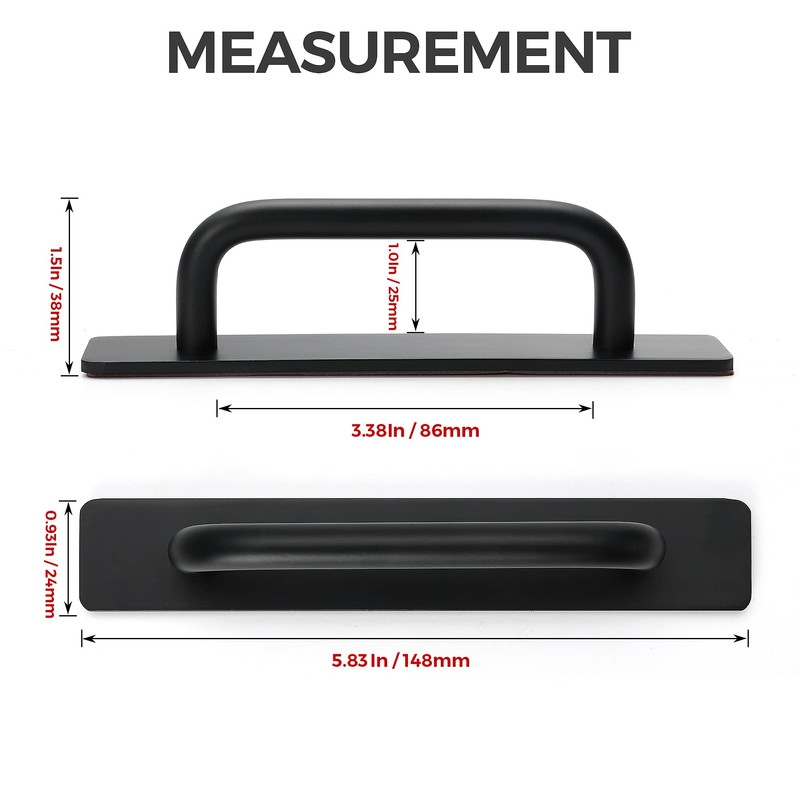 Ravinte Adhesive Cabinet Handles Self Stick Drawer Pulls Stick on