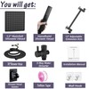 AWAXFOLO 12" High Pressure Square Rain Shower Head and 2-in-1