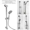 Shower Rail Set Handheld Shower Head Adjustable Slide Bar with