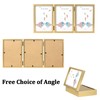 ORIVAN 5x7 Triple Picture Frame Hinged 3 Photos Folding Photo