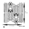 Stencils for Walls: Mudcloth Stencil, 10 x 11.5 inch (M)
