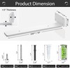 6 Pack Floating Shelf Bracket 10 Inch, Heavy Duty Hidden