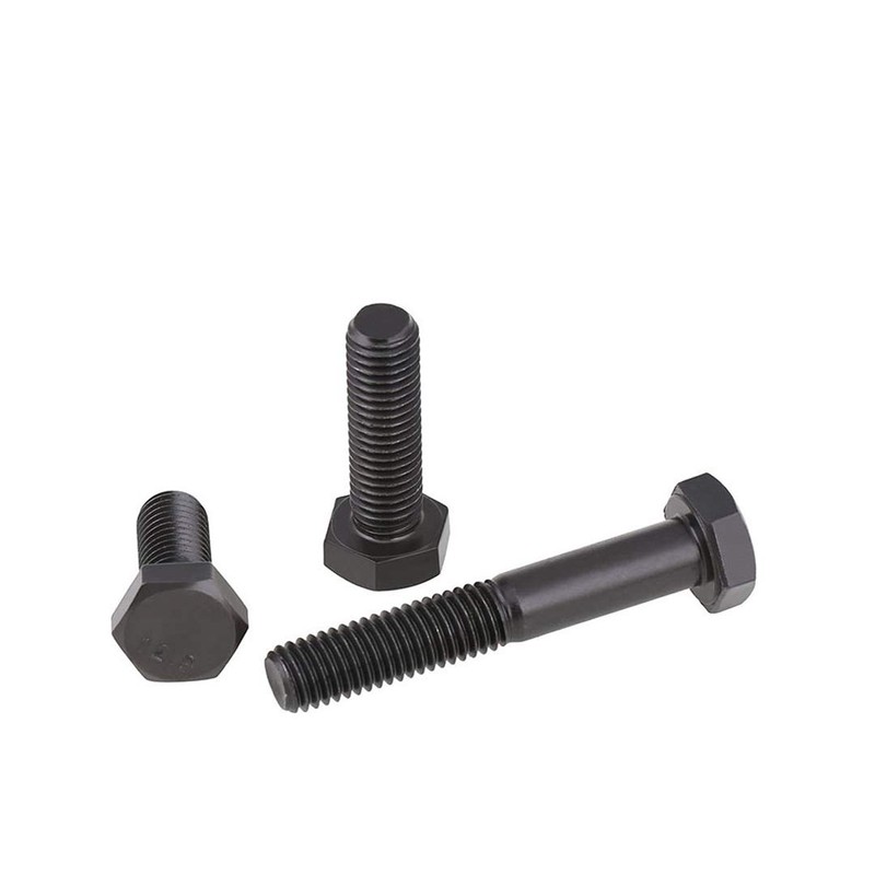 BOZONLI Hexagon Bolts Carbon Steel Fully Threaded Screws Black M10
