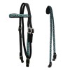 Tahoe Tack Patterned Double Layer Horse Nylon Browband Western Headstall