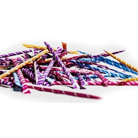 Sour Filled Candy Straws - 8 oz of Sour Tropical Punch Orange Cherry Grape Powder Candy Straws