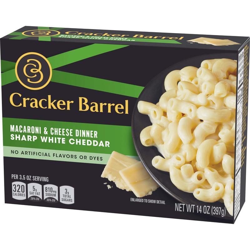 Cracker Barrel Sharp White Cheddar Macaroni & Cheese Dinner (12