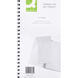 Q-Connect Wirebound Things to Do Today Book 150x280mm