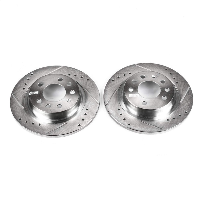 Power Stop AR82109XPR Rear Evolution Drilled & Slotted Rotor Pair