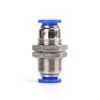 SNS Pack of 10 Pneumatic Bulkhead Fitting Push In Bulkhead
