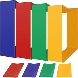 Sratte 4 Pcs Playing Run Mat 20 Ft Field Day Mat Fun Teamwork Building Run Mat Oxford Cloth Rolling Mat Group Activity Playing Game Mat for School Students Teens Birthday Party Carnival (Solid Color)