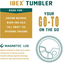 iBEX Tumbler 20 oz Stainless Steel Vacuum Insulated Tumbler With Magnetic Slider Lid (White)