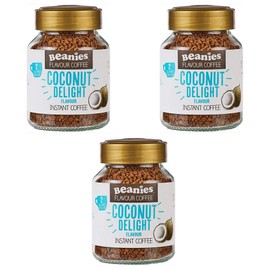 Beanies Coconut Delight Flavour Instant Coffee 50g, 3 Pack
