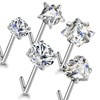 Carperton Nose Studs L Nose Rings Studs Diamond 20G Nose