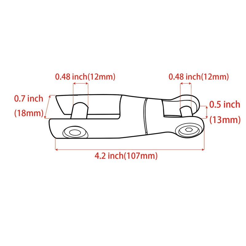 SHENGHUISS 3/8 inch-1/2 inch (10mm-12mm) Boat Anchor Chain Mooring Swivel