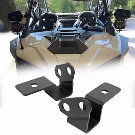 Pikioraz 2Pcs A-Pillar LED Spotlight Mounting Bracket for 2020-2024 Polaris RZR PRO R (Install 1 Spotlight)