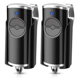 pepape Set of 2 Garage Door Openers Remote Control for Hörmann Handheld Transmitter HSE2-868-BS, HSE-4-868-BS, HS4-868-BS, with Sun Visor Clip, Compatible with 868.3 MHz Hörmann BiSecur Garage Door