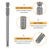 HARFINGTON 5pcs H4.0 Hex Head Drill Bit Wrench 4mm Metric