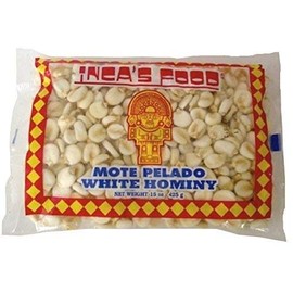 Inca's Food, Mote Pelado, White Hominy, 15 Ounce