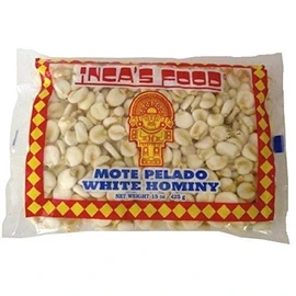 Inca's Food, Mote Pelado, White Hominy, 15 Ounce