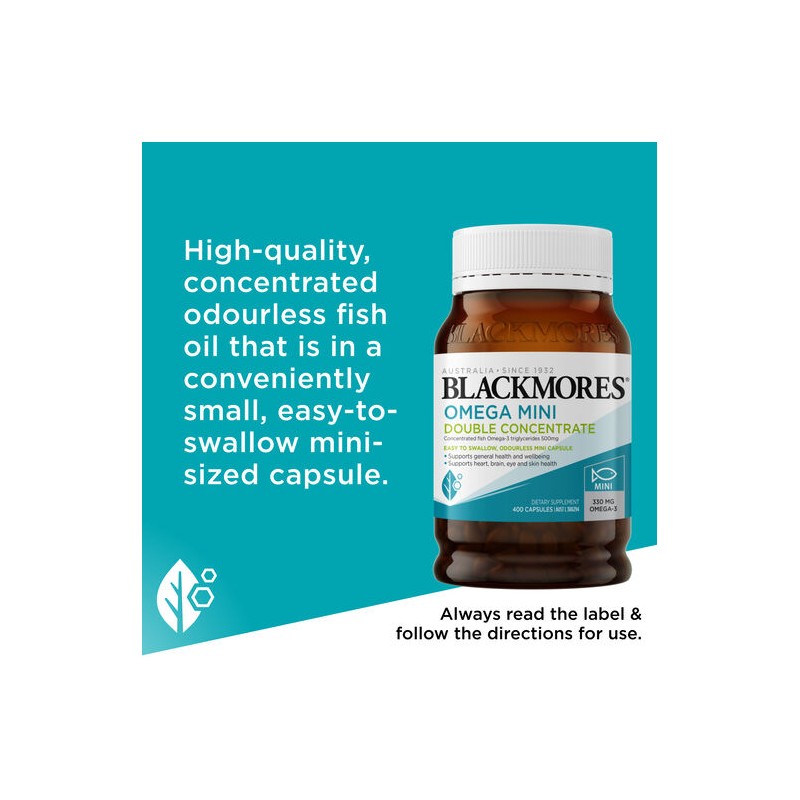 Blackmores Omega Mini Double Concentrate 400 Capsules