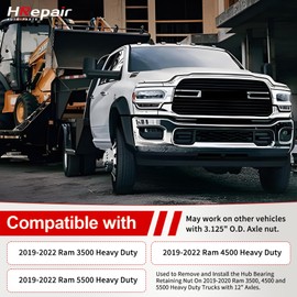 HRepair Axle Nut Socket丨fits for Dodge Ram 3500 4500 5500 2019-2022丨Replacement Lisle 31520 Axle Nut Socket丨12 Pin-Black