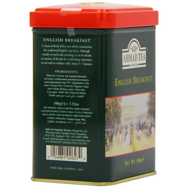 Ahmad Tea English Breakfast Tea, 3.5-Ounce Tins (Pack of 6)