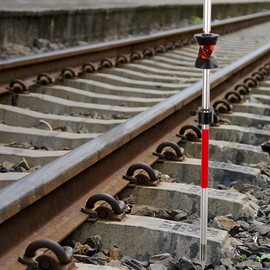 360° Mini Prism Set with Poles, 360 Degree Metal Total Station Prism Reflector Set, Surveying Prism with 4 Poles, Glass Protector and Pole Adapter - Compatible with Swiss Style Robotic Stations