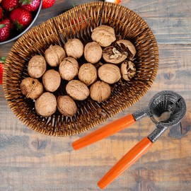 Anwenk Nutcracker with Basket Pecan Cracker Walnut Cracker Nut Cracker Tool with Basket