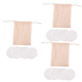 Baluue Pcs Bamboo Fiber Makeup Remover Pads Reusable Gentle for Sensitive Skin