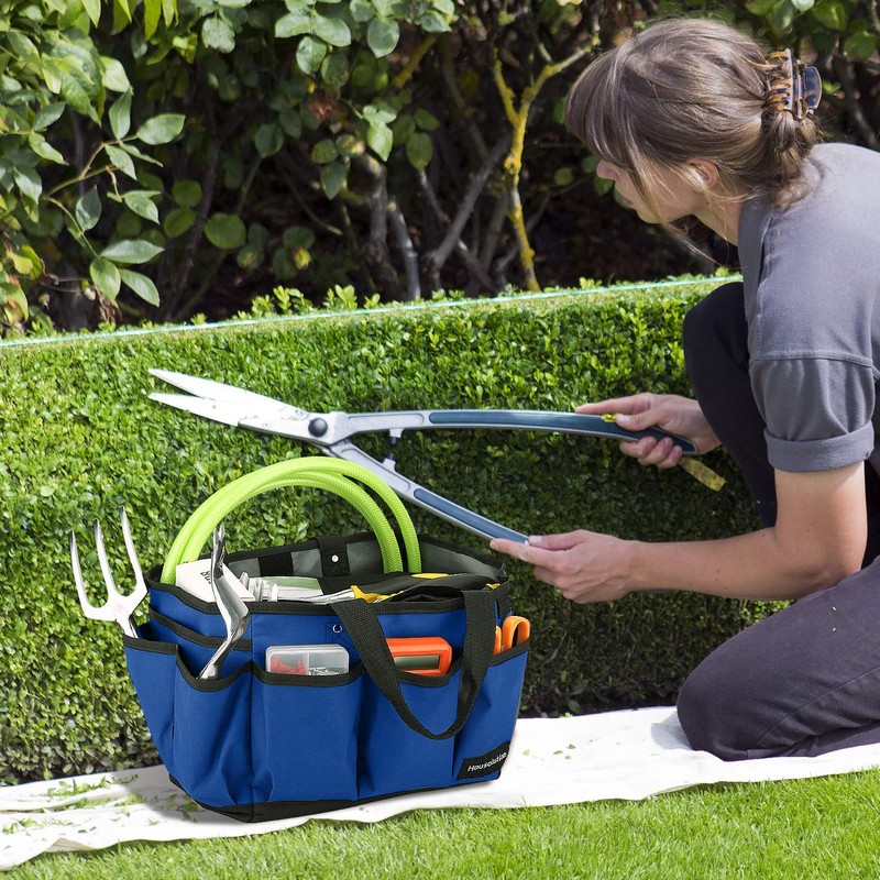Housolution Gardening Tote Bag, Deluxe Garden Tool Storage Bag and