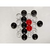 Pam Herbals Professional Carrom Board Game Crystal 8mm Coins, Set