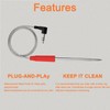 Meat Thermometer,Bbq Meat Probe Air Temperature Thermometer Probe Replacement Compatible