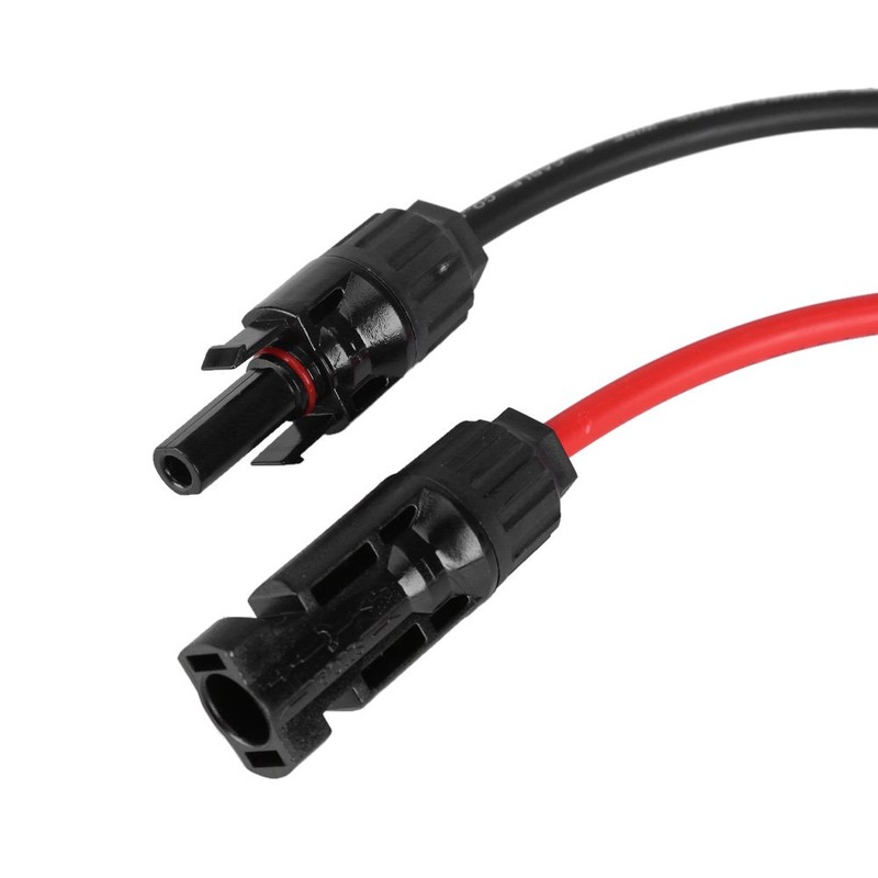 Conectores Par de Rojo, 2pcs Cables de PV de Panel