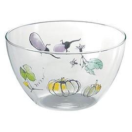 Vegetable やさい 耐熱ガラス 調理 ボウル 1.5L 39P077