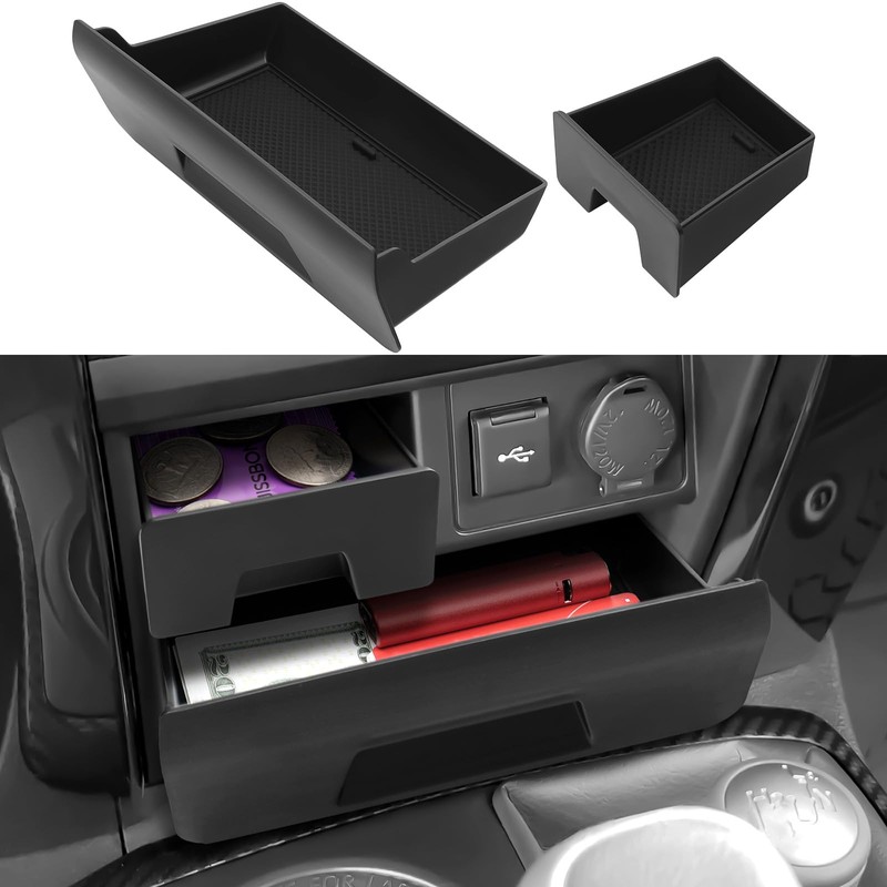 BIBLOZ Center Console Storage Drawer for Toyota 4Runner Accessories 2014-2022