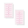 Laser Hair Removal Aftercare Cards | 50 Pack | Size