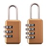 Amtech 2pc Combination Padlock Set, 4-Number & 3-Number Locks for