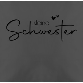 Kissen 50x50 - Kleine Schwester - Little Sister - 50 x 50 cm - Grau - Geschenk Lil sis schwesterherz Geschenke für 2023 Schwestern 2024 2025