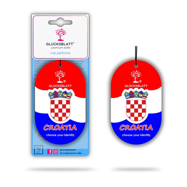 GLCKSBLATT premium dfte GLCKSBLATT premium Autoparfm Duft Flag Kroatien