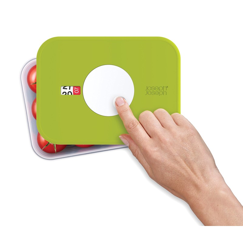 Joseph Joseph Dial Storage Container with Datable Lid, Green, 0.7