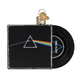 Old World Christmas The Dark Side of The Moon Album Cover Glass Ornament for Holiday Tree