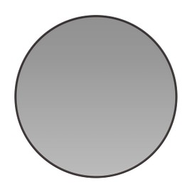 Taylor & Logan Julianne 20" Round Black Metal Framed Wall Mirror - Large Accent Mirror for Bathroom, Vanity, Entryway, Dining Room, & Living Room