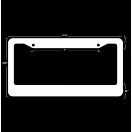 OwnTheAvenue Myanmar World Country Flag White License Plate Frame